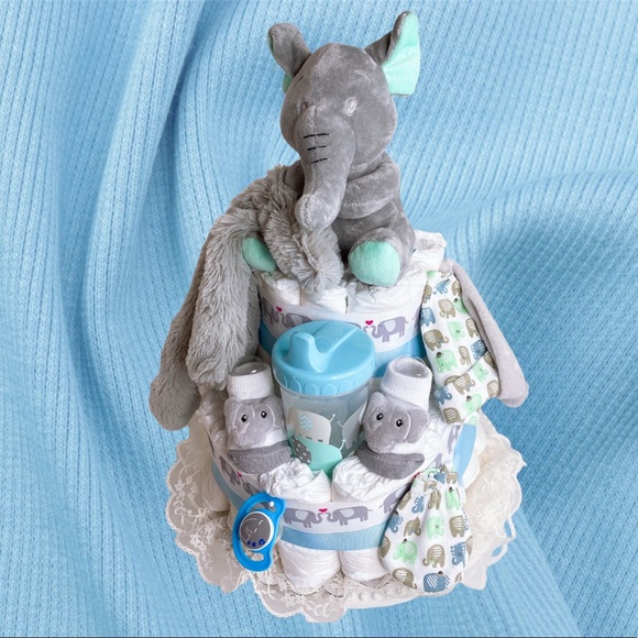 Elephant Diaper Cake